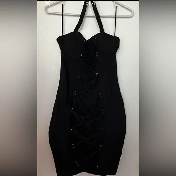 FASHION NOVA | Fine Dime Bandage Dress Sz M - Picture 2 of 4